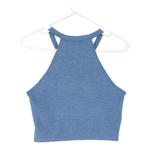 Zara Blue Medium Crop Top - Picture 3 of 9